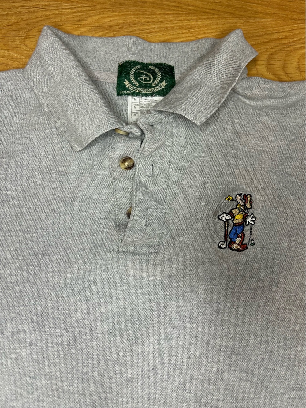 Adult Disney Goofy Polo Golf Shirt  - Gray
